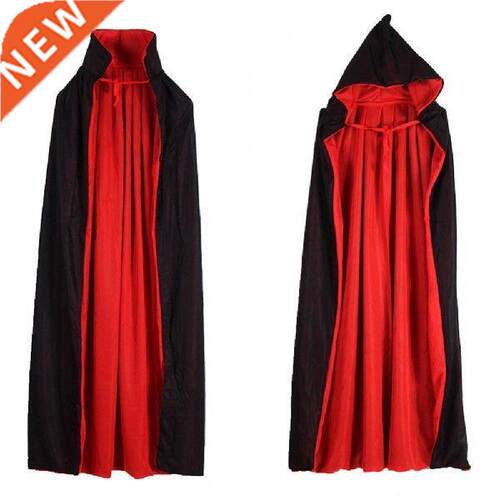 Halloween Kids Hooded Witch Wizard Vampires Cloak Cosplay