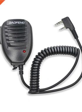 100% Baofeng Walkie Talkie Microphone MIC Speaker Dual PTT f