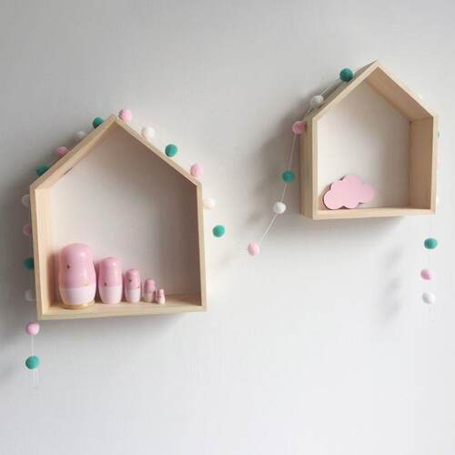 Handmade Hair Ball Strings Decoration Pillow Toys Baby Wall