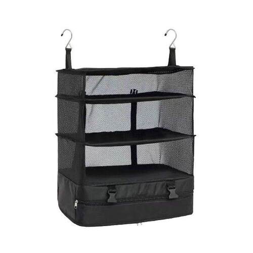 Interlayer Portable Foldable Wall Cloth Wardrobe Zipper