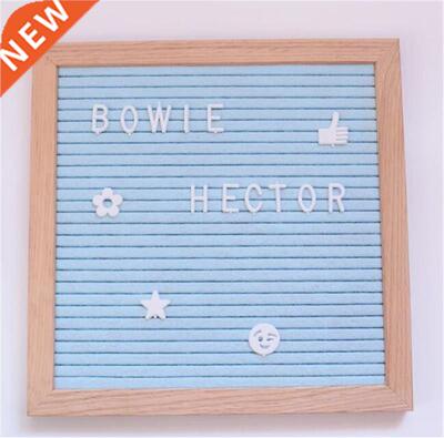 Felt Letter Board Sign Message Home Office Decor Board Oak F