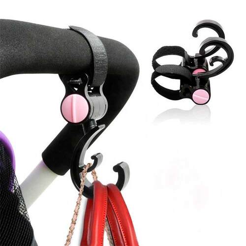 Baby Hanger Bag Stroller Hooks Pram Cup Rack Milk Bottle Uni