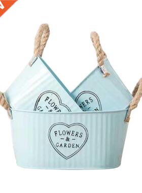 Flower Pot Metal Barrel Wedding Table Centerpiece Home Garde