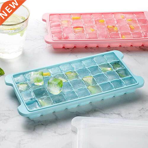 24/36 Grids Silicone Ice Cube Tray with Lid Mini Ice Maker