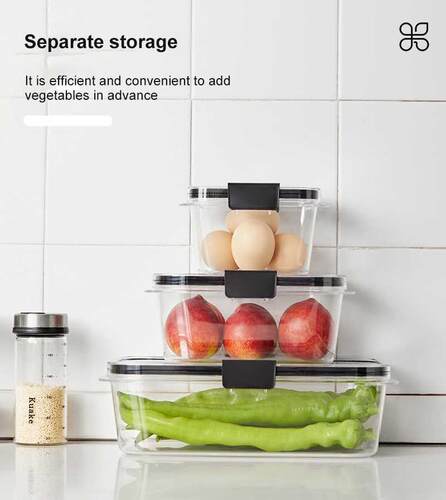 Large Capacity Refrigerator Storage Box Kitchen Vegetable