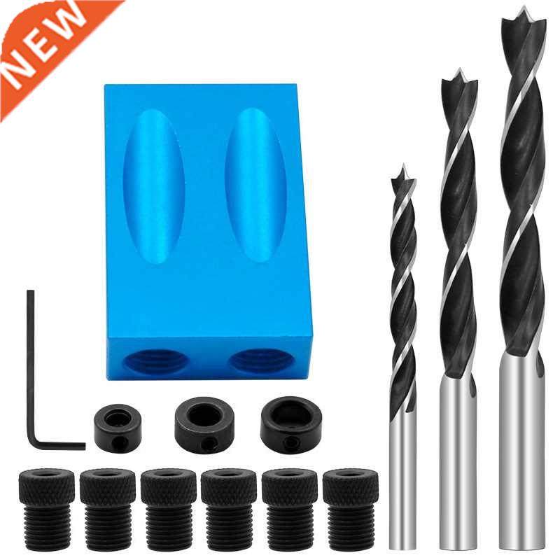 Woodworking Oblique Hole Locator Drill Bits Pocket Hole Jig