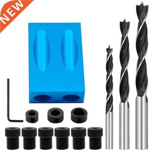 Woodworking Oblique Hole Locator Drill Bits Pocket Hole Jig