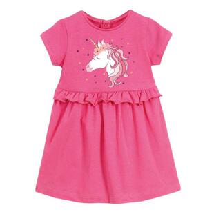 Little maven 2022 Baby Girls Summer Dress Blue Unicorn Prett