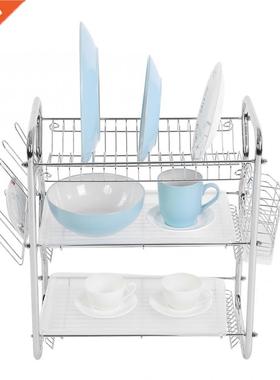 3 Tiers Home Kitchen Dish Plate Bowl Cup Drying Rack Drainer