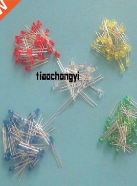 1000pcs 3mm Red Green Blue Yellw White LED Diffused Round LE