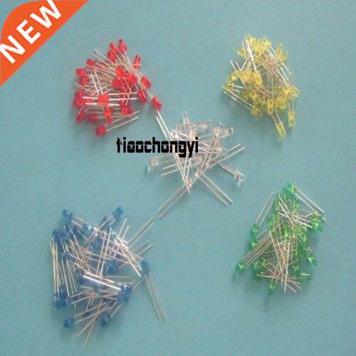 1000pcs 3mm Red Green Blue Yellw White LED Diffused Round LE