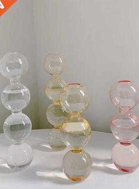 ins Nordic Creative Glass Bubble Vase Flower Arrangement