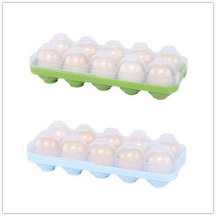 E doo Egg Storage Box Plastic Fridge Egg Tray Slots Holder
