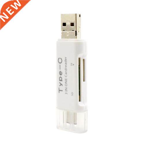 3in1 USB3.1 USB-C TF Type C SD Card Reader Adapter For Mac
