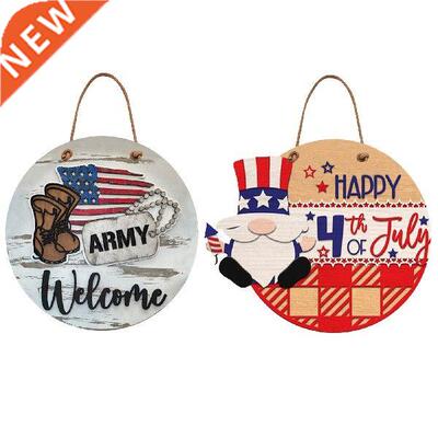 American Independence Day Decoration Patriotic Door Hanger