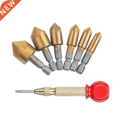 1Set Countersink Drill Bit Hex Shank Countersink Drill Bit 6