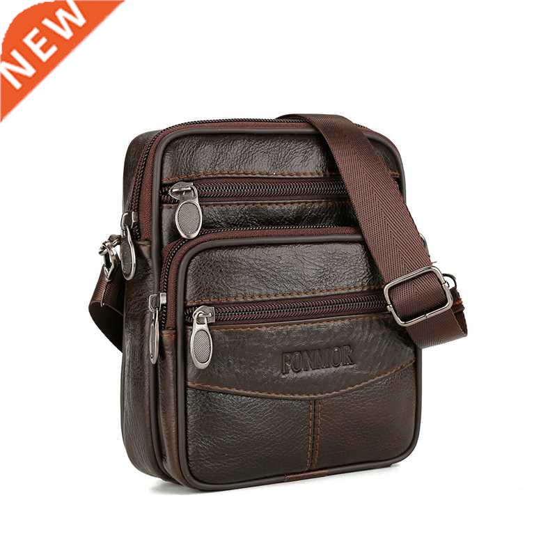 Vintage Leather Bags for Man Genuine Leather Crossbody Bag