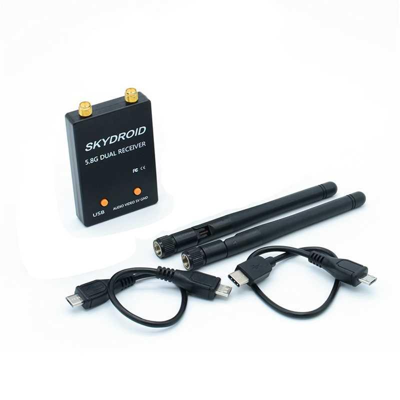 Skydroid 5.8G VC Dual Antenna 150CH Audio FPV Receiver for A