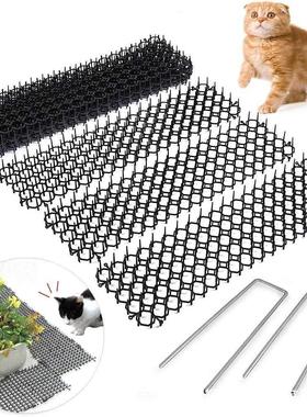 10Pcs 13cmx49cm Garden Prickle Strip Dig Stop Cat Repellent