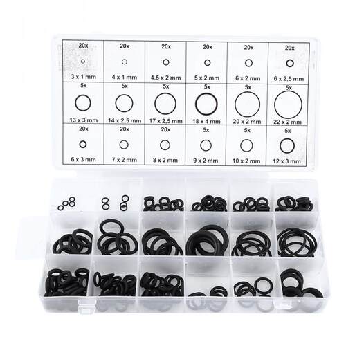 225PCS Assorted Rubber O-Ring Washer Seals Gasket Assortment