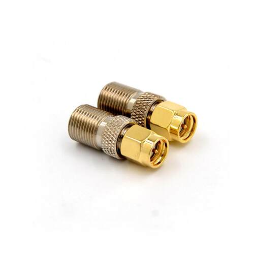 F Type Female Jack to SMA Male Plug Straight RF Coaxial Adap