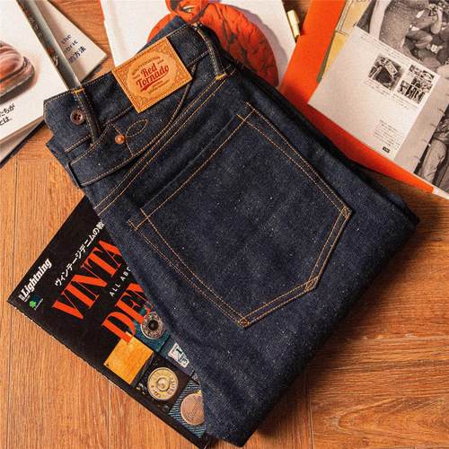 2000T-0002 Read Description! Red Tornado Raw Indigo Selvage