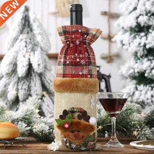 Claus Cover Santa Chri Bag Wine Christmas Bottle