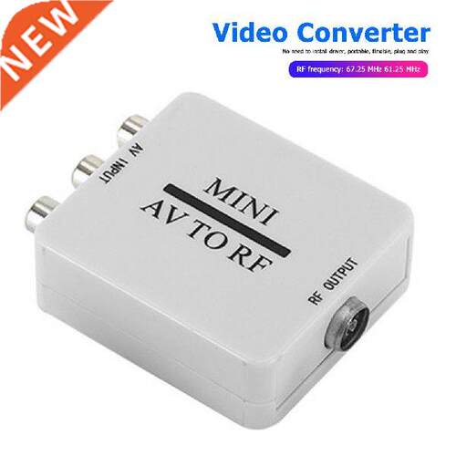 AV To RF Video Converter HD Video Converter Adapter Support