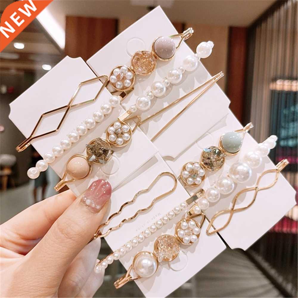 3PC/Set Korean Sweet Student Alloy Hair Clips For Women Exqu