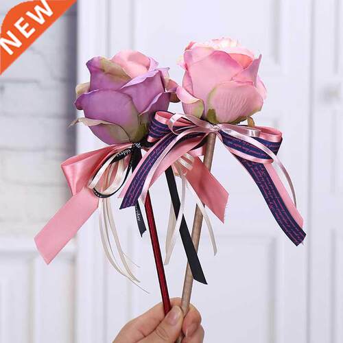 Artificial Flowers Writing Pen Rose Ballpoint Pen Creative