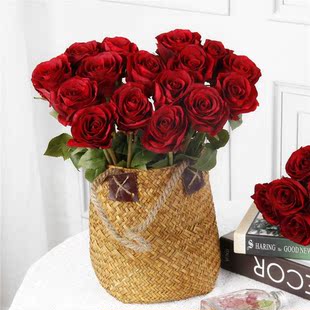 8pcs Artificial Roses Flowers Home Table Wedding