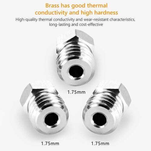 10Pcs 0.2-1.0mm Stainless Steel Nozzle M6 Thread for ED-V5
