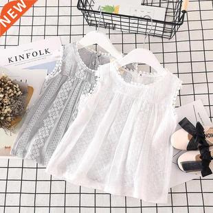 Kids T Shirt Summer Sleeveless Children Tshirt Girls Flower