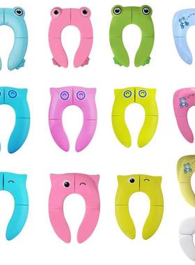 Portable Kids Travel Potty Seat Pad Baby Folding Toilet Trai