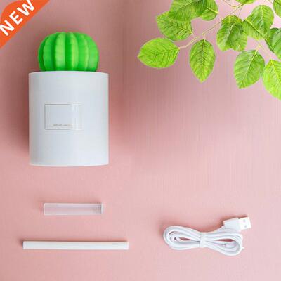 USB Cactus Ball Air Humidifier with LED Light Household