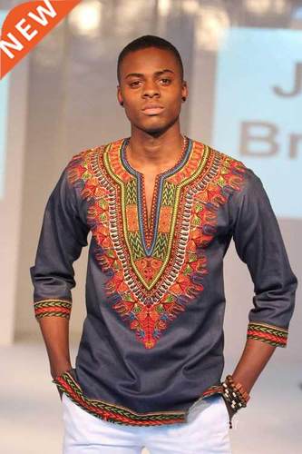 African men's ethnic printed t-shirts international students