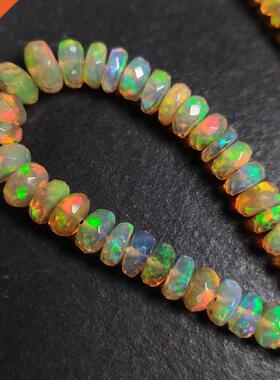 OPAL roundel faceted AAAA-5MM for DIY jewelry making loose