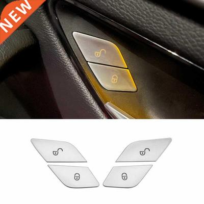 Car Door Lock Unlock Buttons ver Stickers For Mercedes Benz