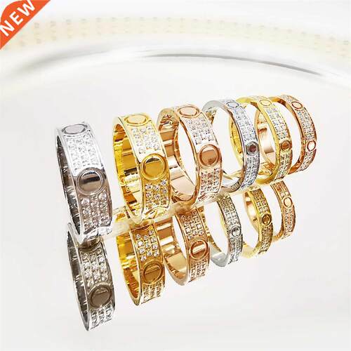 Brand ndy Classic Fashion Nail Ring For Women Men Cz Crystal