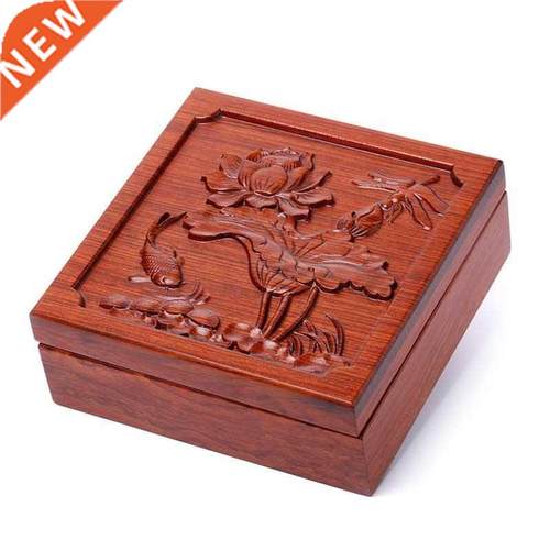 Rosewood antique jewelry box mascot bracelet pendant