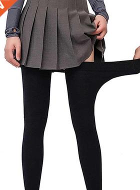 Cotton Thigh High Socks Super Elstic Plus Size Stockings Wo