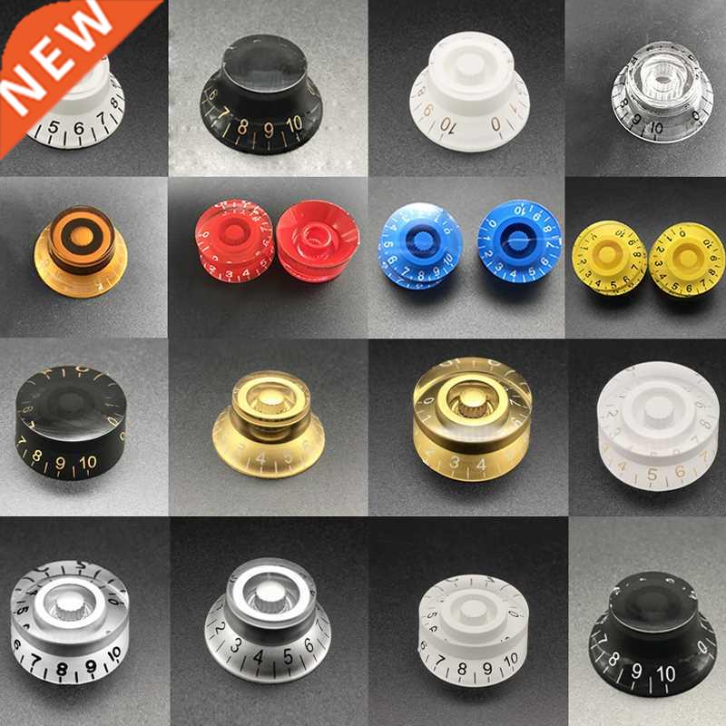 Perillas de guitarra de mano transparente, accesorio con Con