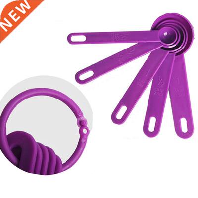 New 5Pcs/set Kitchen Measuring Spoon Teaspoon Coffee Sugar M