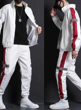 Men Jacket Tracksuit Casual Sports Suit Men's Fashion Spring