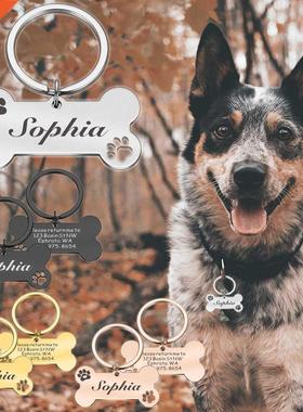 Customizable Dog Clar Address Tags for Dogs Medal with Eng