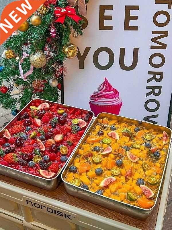 tiramisu tray stainless steel rectangular special square