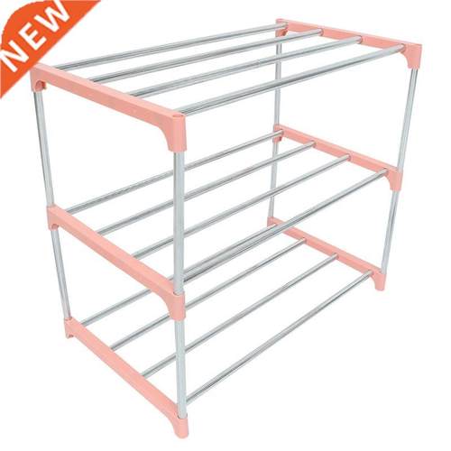 Simple Multi Layer Shoe Rack Stainless Steel Easy Assemble S