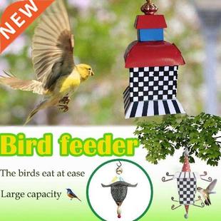 1pc Metal Bird Feeder Creative Pattern Birdhouse Hanging