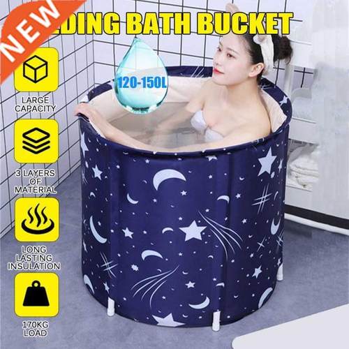 Foldable Bathtub 120-150L Portable Home Thickened Adult Infl