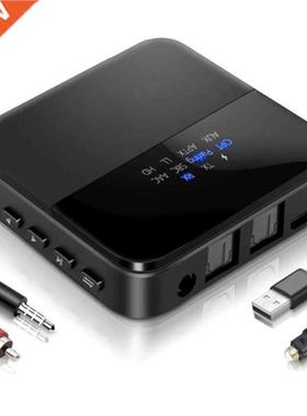 AptX HD Bluetooth 5.0 Transmitter, Audio Adapter for 2 Headp